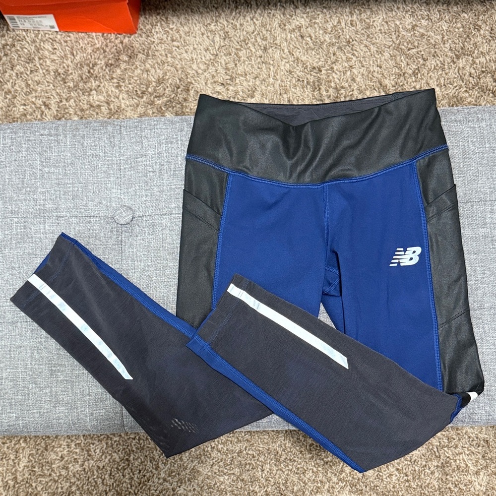 New Balance Navy and Black Leggings